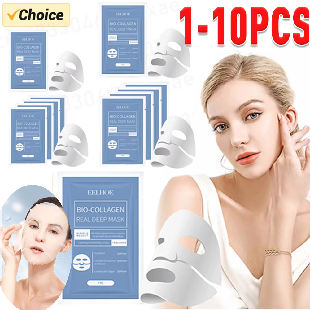 BioCollagen Maschera idratante profonda reale Maschera viso lifting antirughe con maschera in foglio di collagene solubile al collagene idrolizzato
