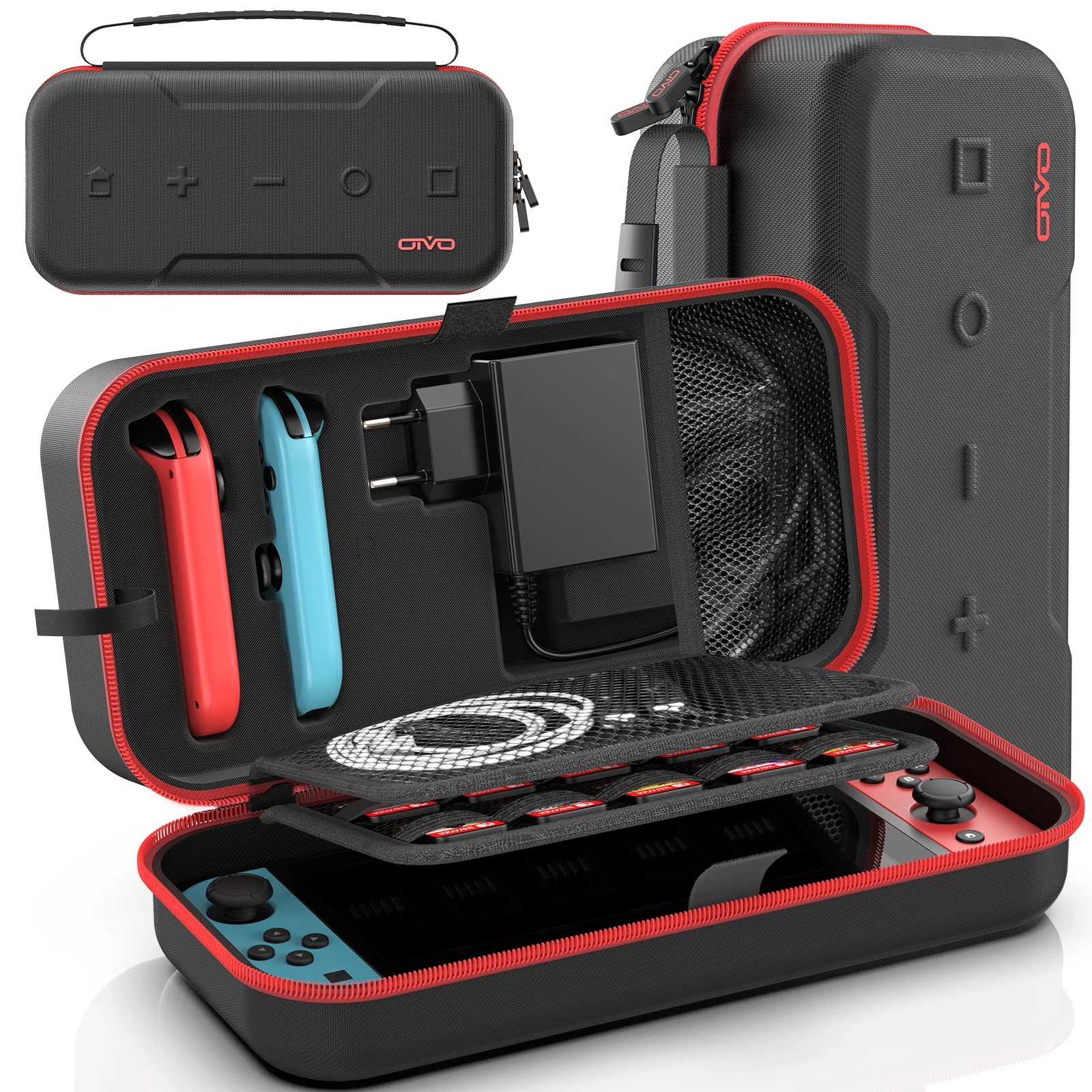 OIVO Borsa portaoggetti grande per Switch Custodia protettiva da trasporto portatile Borsa da viaggio impermeabile antigraffio per Nintendo Switch OLED