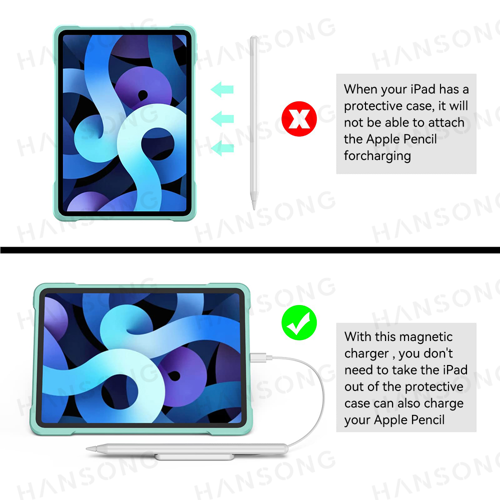 สําหรับ Apple Pencil เครื่องชาร์จไร้สายรุ่นที่ 2 สําหรับการชาร์จแบบแม่เหล็กเครื่องชาร์จดินสอ iPad อุปกรณ์เสริม Apple Pencil