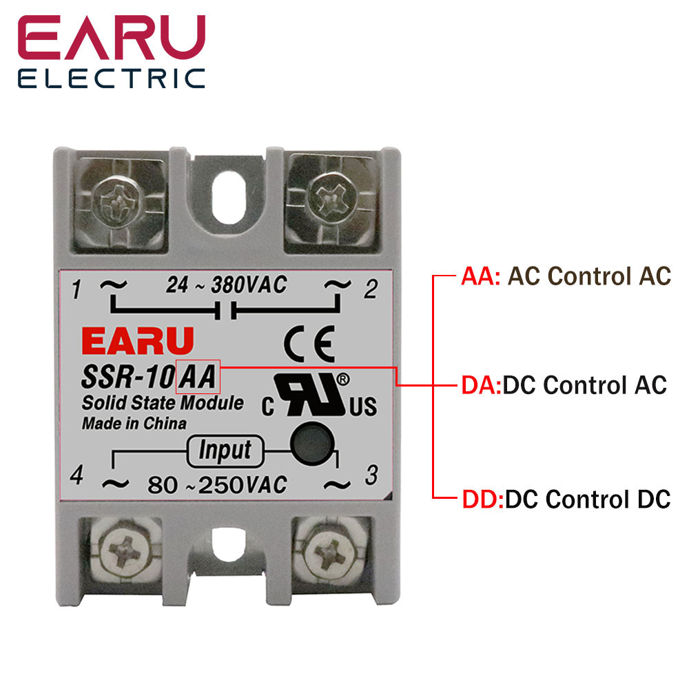 SSR-25DA SSR-40DA SSR-25AA SSR-40AA SSR-40DD SSR 10A 25A 40A DD DA AA Модуль твердотельного реле для ПИД-регулирования температуры