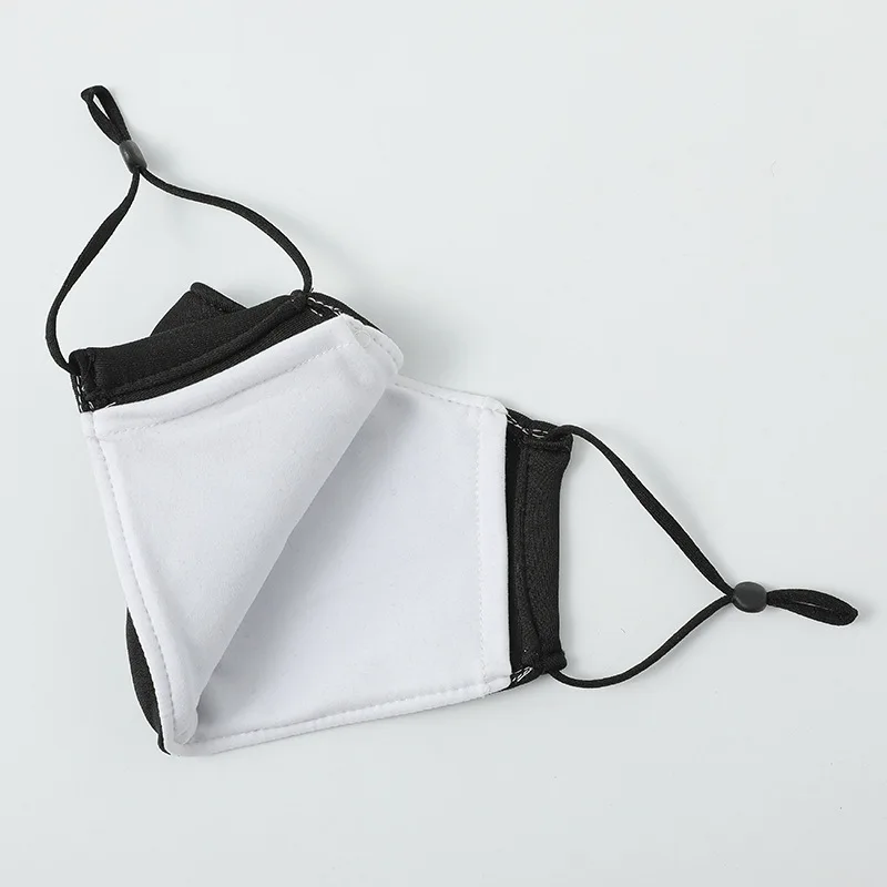 ผู้ใหญ่ผ้าฝ้ายสีดำหน้ากากปิดหน้าปรับผ้าหน้ากากใบหน้าล้างทำความสะอาดได้ Man Woman Reusable ปากหน้ากากปากหมวก Mascarilla