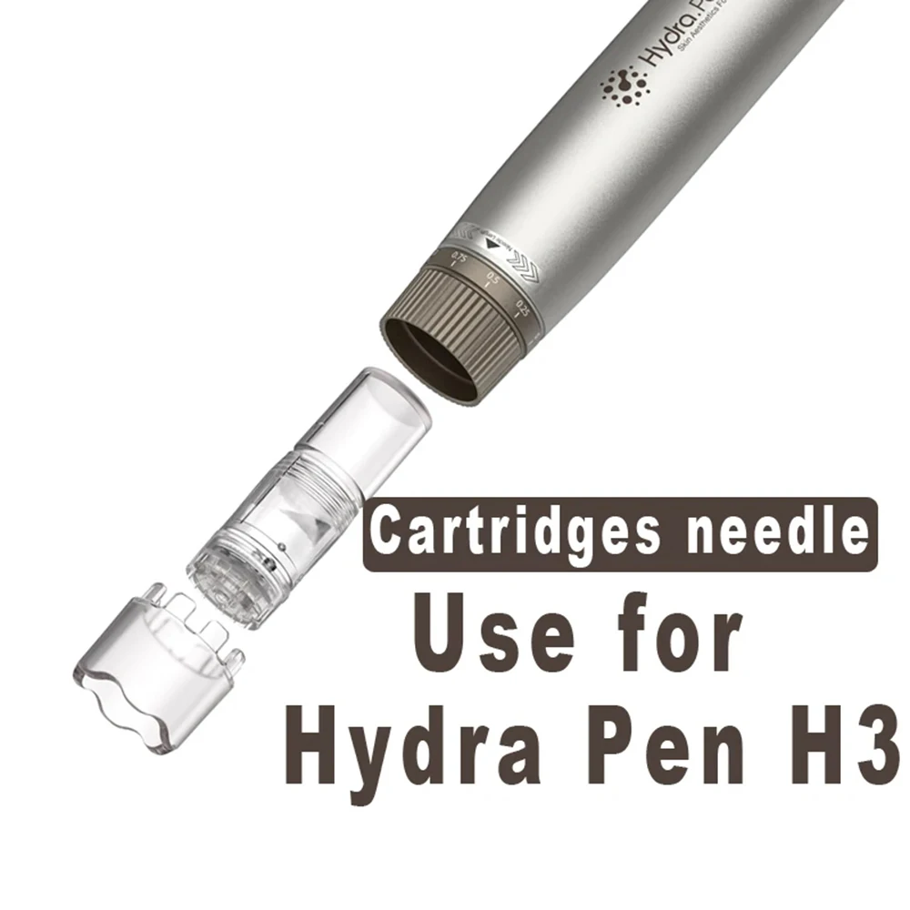 10 Pcs Hydra.Pen H3 Needles Cartridges H12 H24 H36 Nano HS Nano-HR Adjustable Liquid Output 3ml Serum Applicator Dermapen Derma
