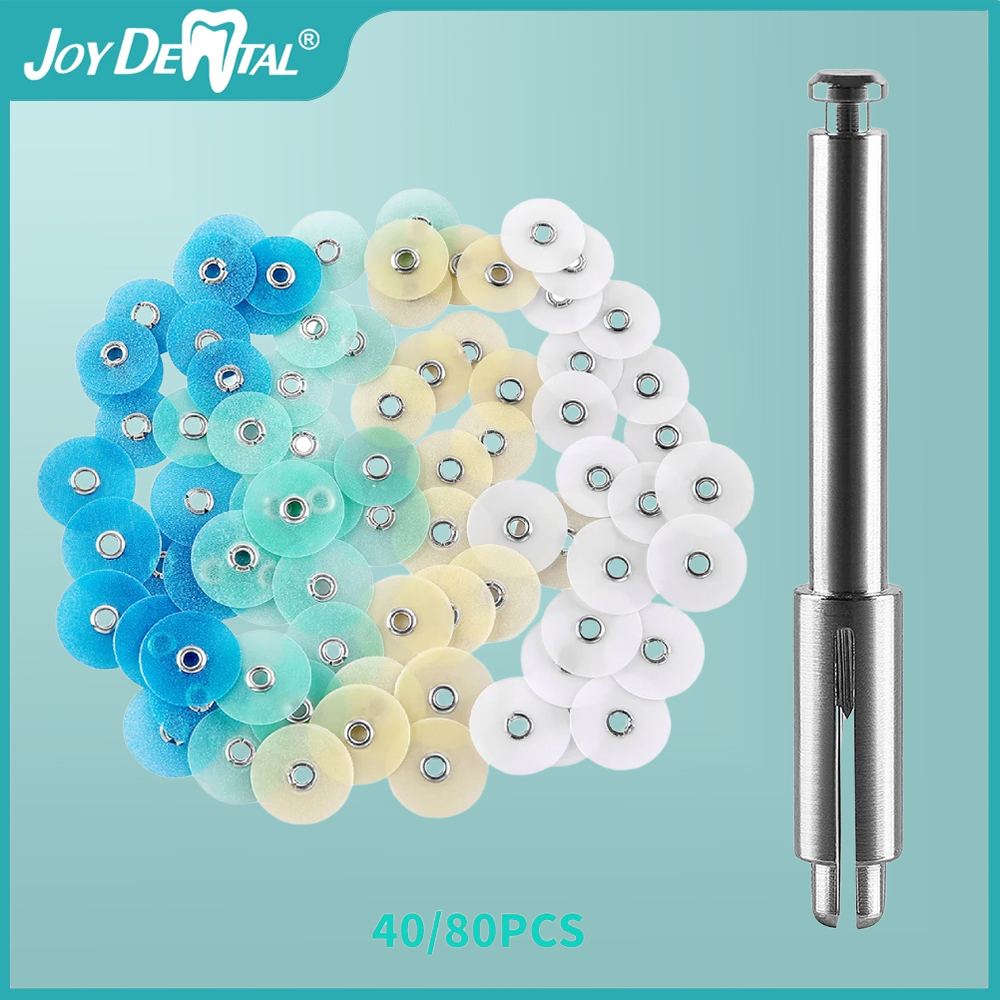 JOY DENTAL 40/80Pcs Dental Polieren de polimento Scheiben Brutto Reduktion Contouring Dorn Streifen Set Dental Materialien