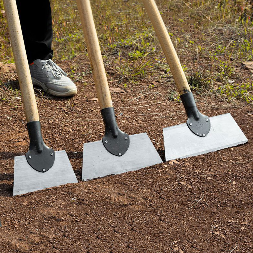 Pala per la pulizia delle erbacce in metallo da 30cm pala per sbrinamento in acciaio inossidabile pala da giardino multifunzionale per esterni