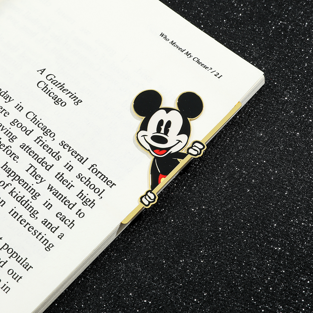 น่ารักการ์ตูน Mickey Book Mark แฟนอะนิเมะคอลเลกชันหนังสือคลิปโลหะบุ๊คมาร์คของขวัญนักเรียนโรงเรียนเครื่องเขียนของเล่นเด็ก