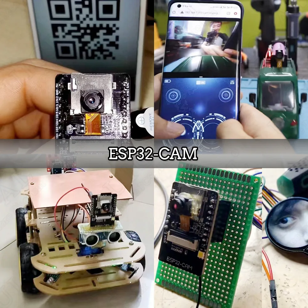 Kit de módulo de cámara ESP32 Original 2,4 GHz WiFi Bluetooth 8MB PSRAM OV2640 módulo de cámara 66 120 160 grados 850nm visión nocturna