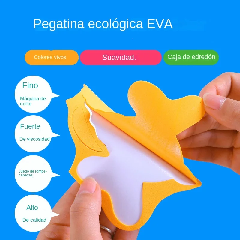 10 Uds. De pegatinas de espuma EVA 3D, rompecabezas de animales de dibujos animados, 20 estilos DIY, juguetes educativos de Aprendizaje Temprano hechos a mano para niños, regalo