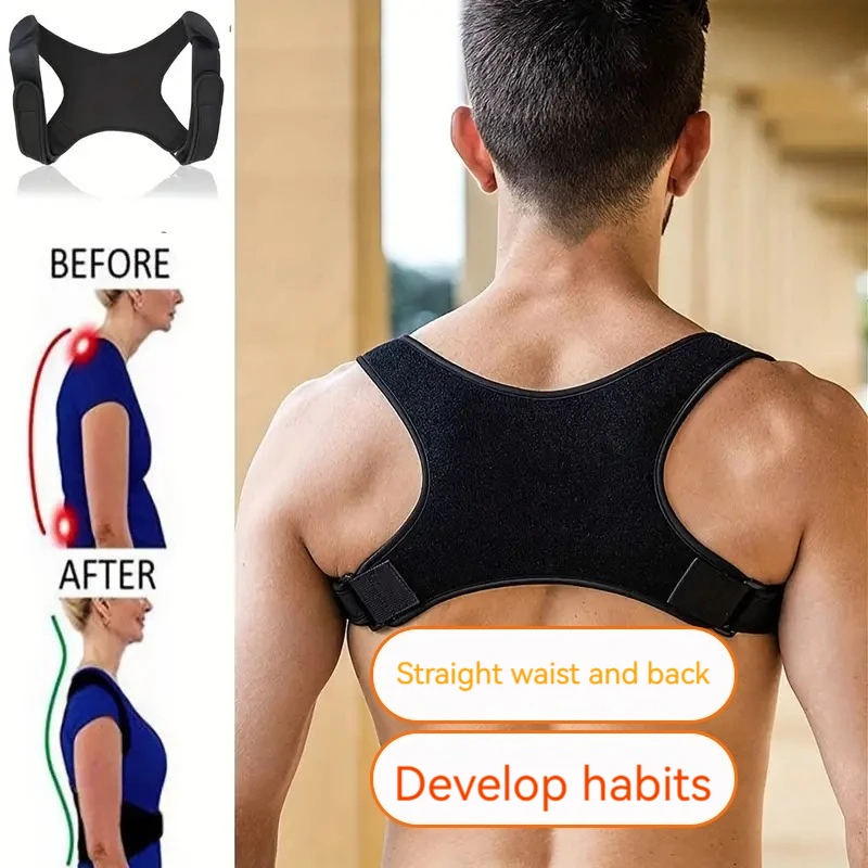 Posture Support Belt for Better Alignment - Lightweight Back Support for Sitting & Standing, Helps Maintain Upright Posture