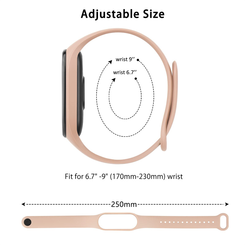 Correa de silicona para Xiaomi Mi Band 7, pulsera de muñeca Miband 5 6, repuesto NFC, pulsera deportiva, correa mi band 7 6 3 4 5