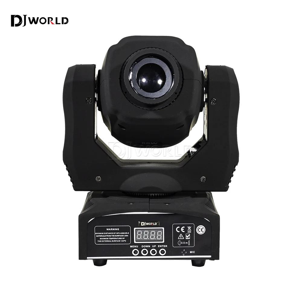 2 ชิ้น/เซ็ต 60W LED Gobo Moving Head Light Spot รูปแบบโฟกัสแบบแมนนวล DMX หมุน LED รูปแบบเวทีแสงสําหรับ Dj Disco Party Clubs