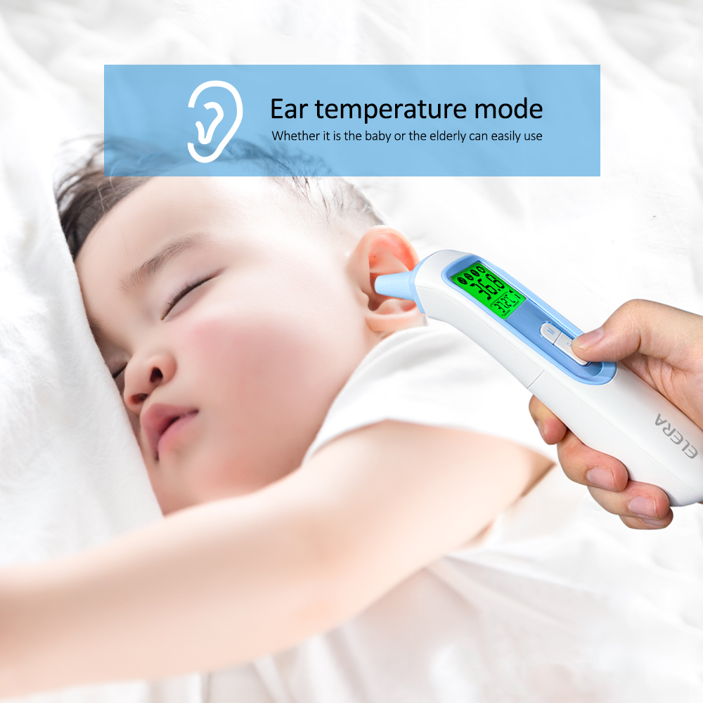 ELERA thermomètre auriculaire numérique front sans Contact bébé corps Termometro infrarouge LCD adulte fièvre IR moniteurs de santé domestique
