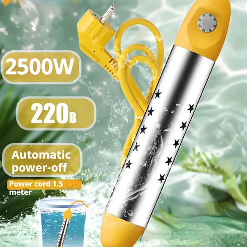 Podgrzewacz basenowy Bojler do podgrzewania wody Pływanie Solarna wanna Zanurzenie Przenośne Gorące Szybkie Automatyczne wyłączanie Inteligentne 1500 W/2500 W