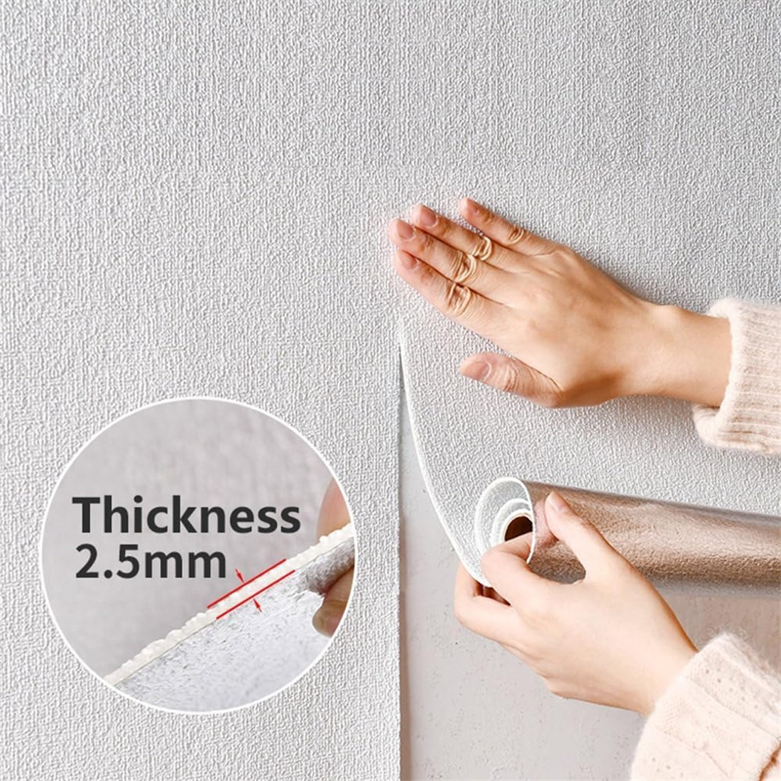 50cmx5m Lniana tapeta Samoprzylepna wodoodporna zdejmowana tapeta do sypialni Salon Dekoracja ścienna