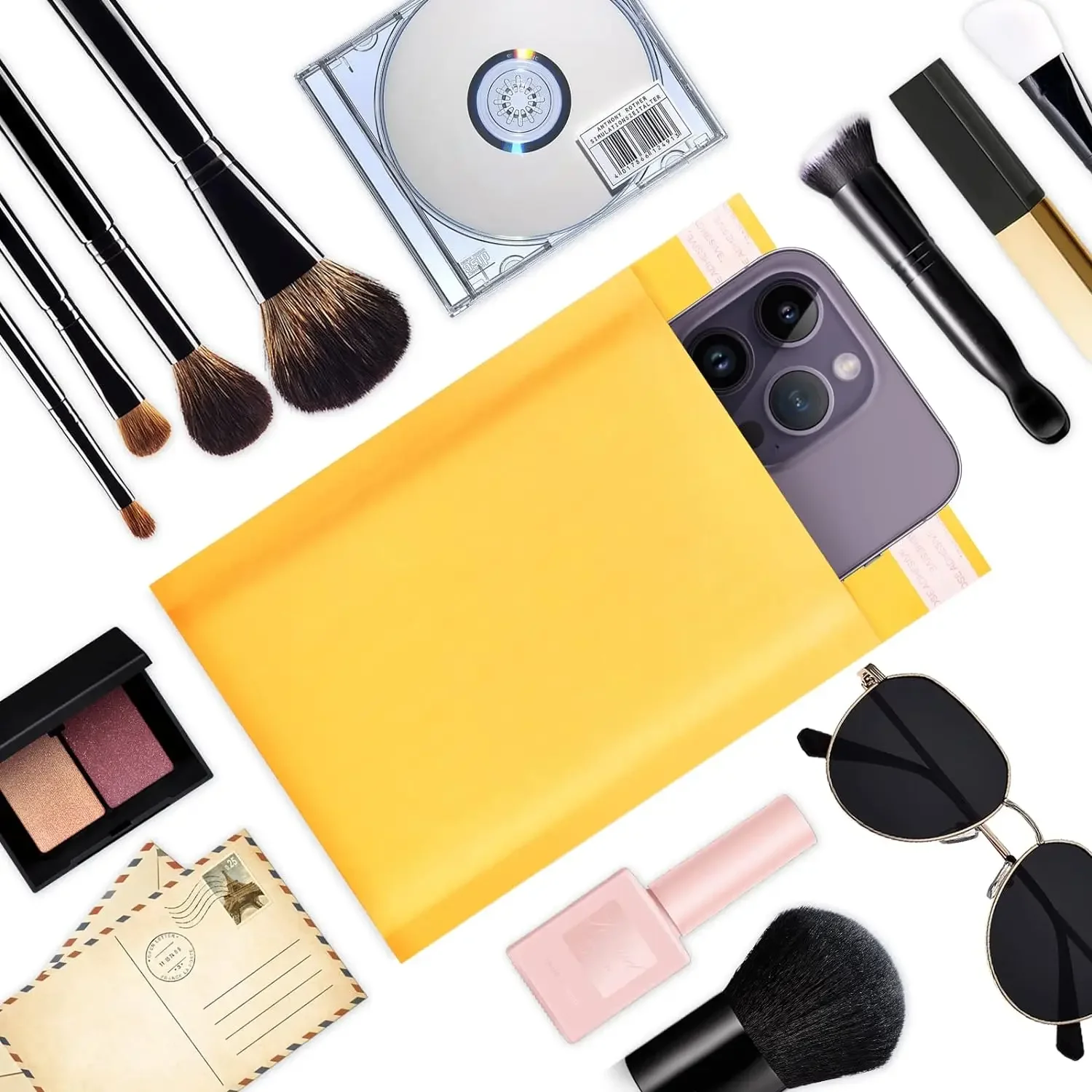 100pcs Shipping Bags for Packaging Kraft Paper Self Seal Bubble Envelope Packing Bag Small Business Supplies Mailer Mailing