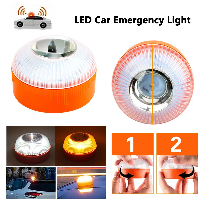 Luz LED de emergencia para coche, luces de advertencia de tráfico, linterna estroboscópica de inducción magnética, lámpara para accidentes de carretera, accesorio de seguridad