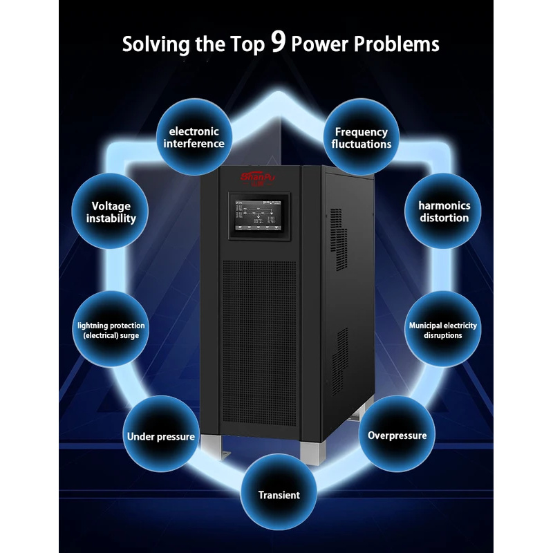 産業用 10KVA 20KVA 30KVA 60Hz オンライン UPS サーバー医療機器用低周波 UPS