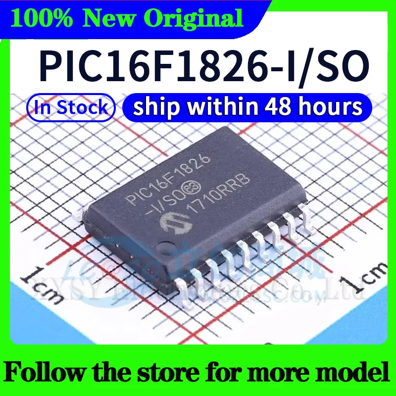 PIC16F54-I/SO PIC16F88-I/SO PIC16F716-I/SO PIC16F818-I/SO PIC16F819-I/SO PIC16F1826-I/SO PIC16F1827-I/SO PIC16F1828 PIC16F1847