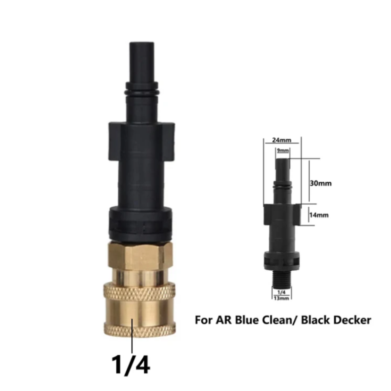 HeavyDuty เครื่องฉีดน้ําแรงดันสูง Quick Release Adapter 1/4 "สําหรับ AR Blue Karcher LAVOR Black & Decker Bosch อัพเกรดประสบการณ์ของคุณ