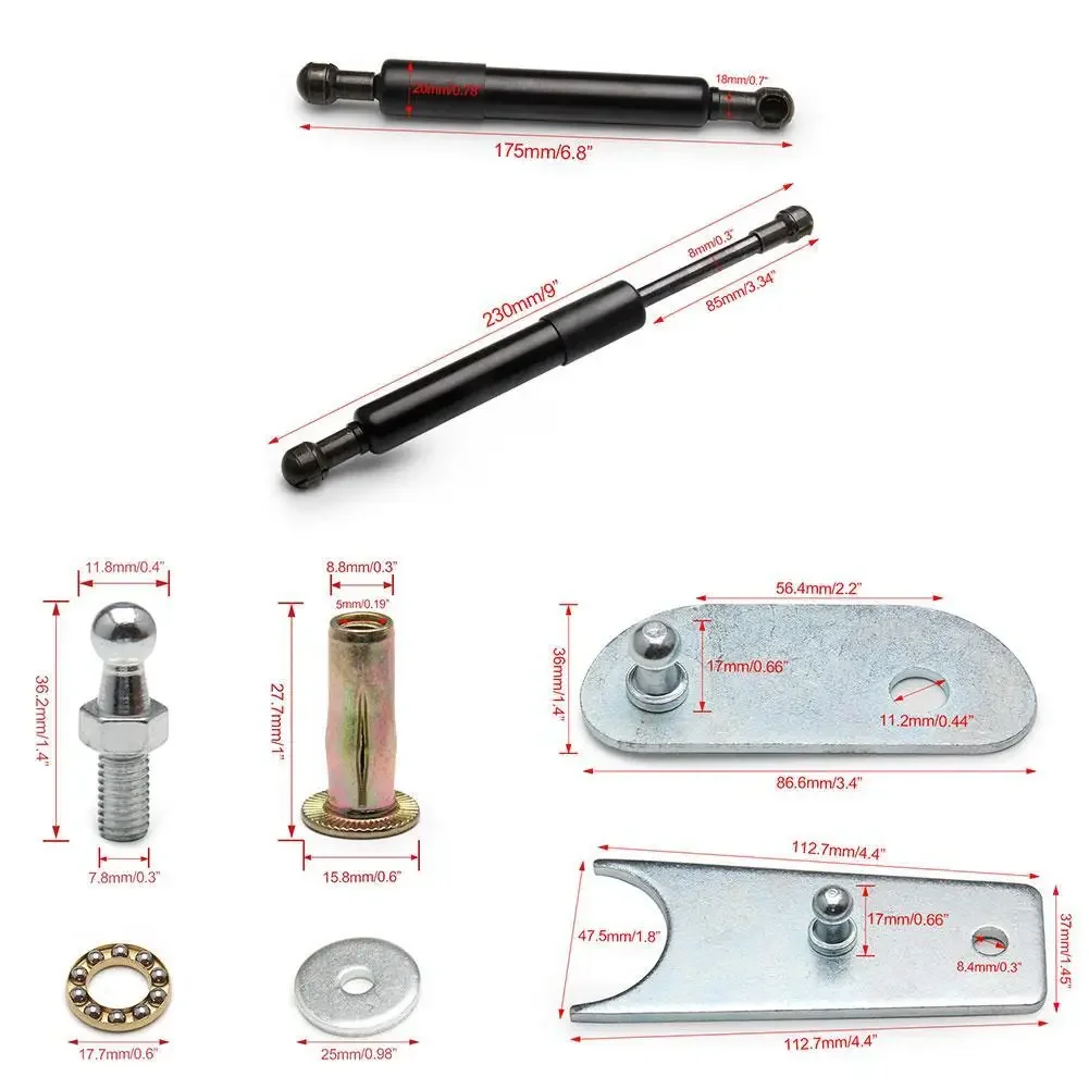 シボレーシルバラード GMC シエラ 1500/2500 HD/3500 HD 2007-2018 リアガスストラットリフトサポートスプリングショックカーアクセサリー