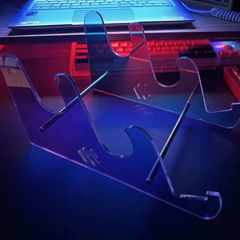Laptop Stand Transparent Acrylic Keyboard Stand for Macbook HP Computer Mechanical Game Keyboard Holder Layer Rack Keyboard Tray