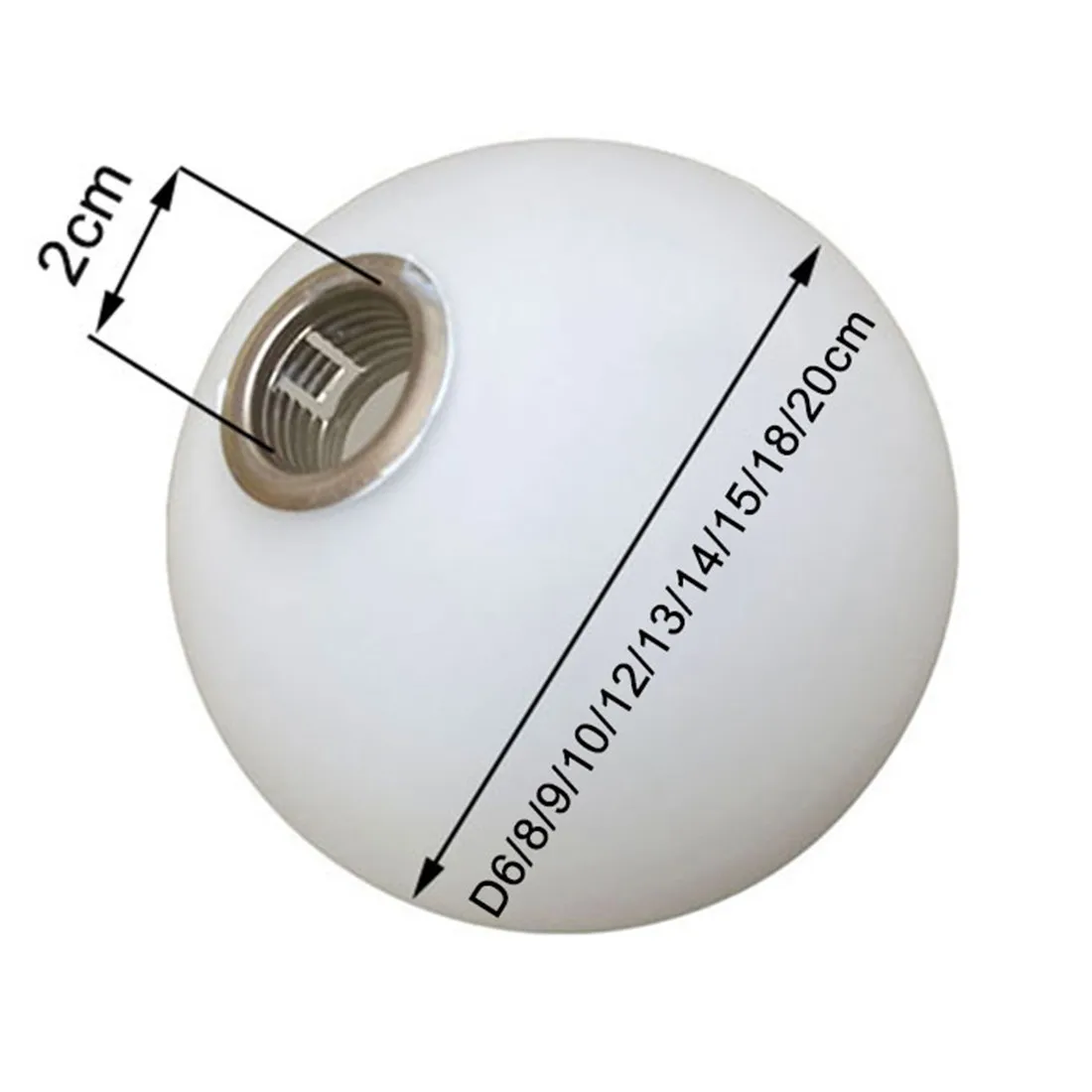 White Glass Lamp Shade for G9 Bulb, Frosted 2cm Fitter Opening  Accessory Glass Fixture Replacement Globe or Lampshade