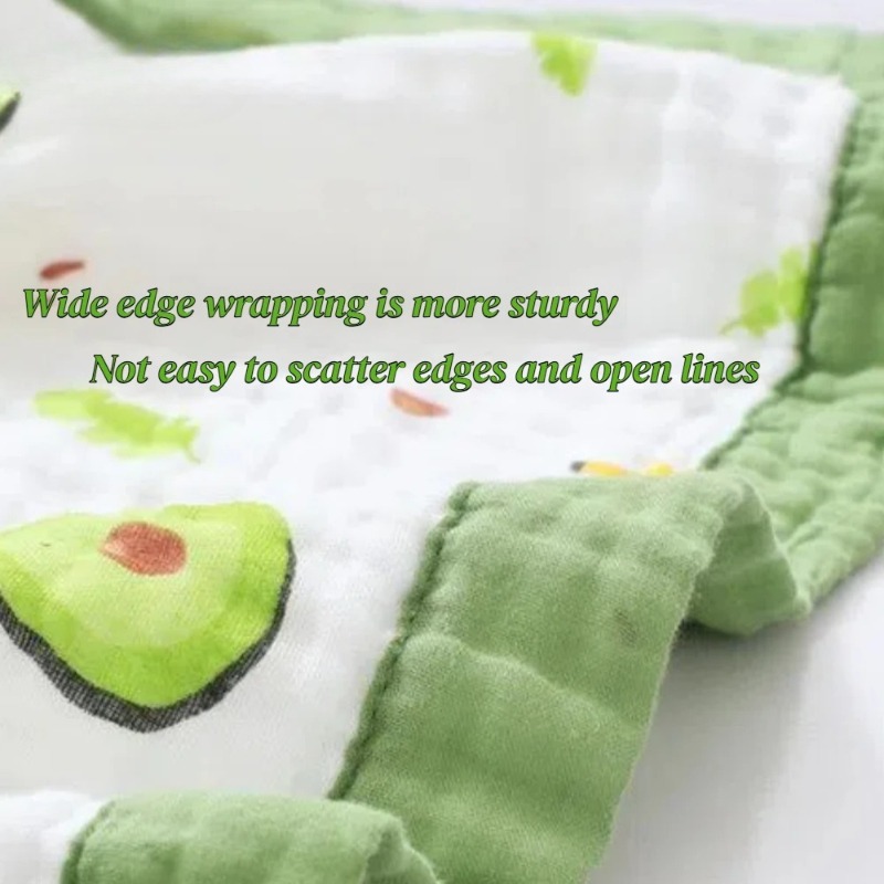 Couverture d'emmaillotage pour bébé, 110x110cm, 6 couches, impression de dessin animé douce, 100% coton, serviette de bain