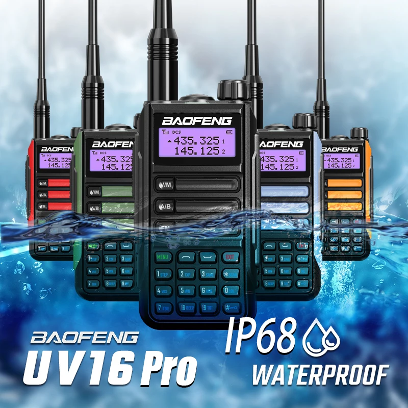 2023 BaoFeng UV-16 Pro Mate V2 maximiza el walkie talkie de 10w de largo alcance impermeable UV16 Pro V2 Radio bidireccional mejorada UV5R Max V2