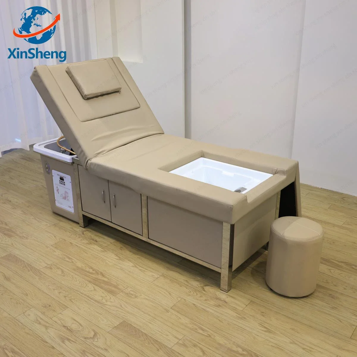 XinSheng เตียงแชมพูไทยโต๊ะนวด-All-in-One HEAD SPA Fumigation & โซฟาล้างผมสําหรับร้านทําผมนวดเฟอร์นิเจอร์
