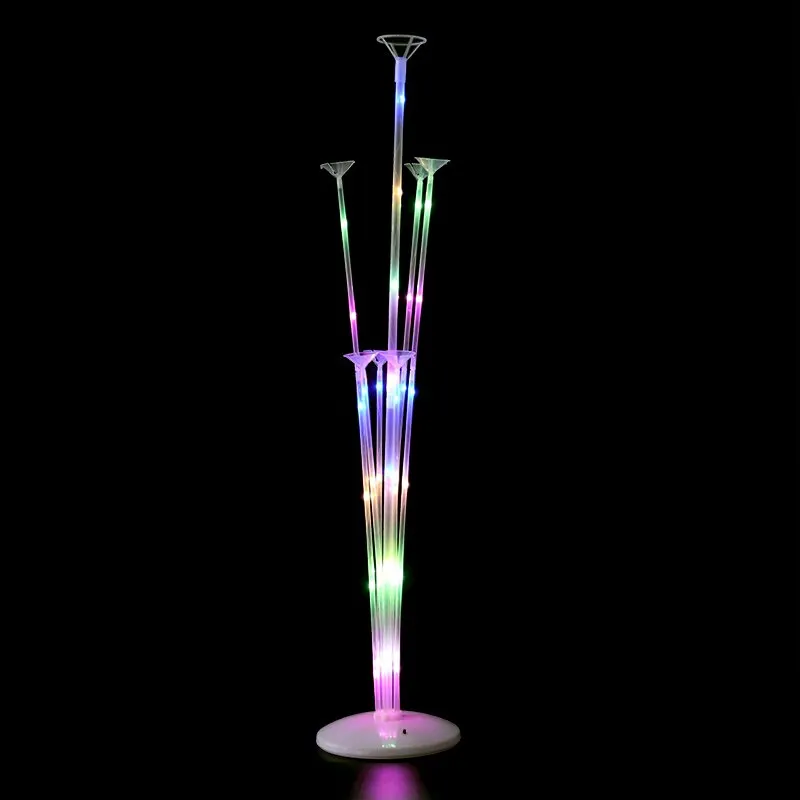 LED 라이트 풍선 스탠드 글로우 LED 풍선 기둥, 베이비 샤워, 생일 파티 장식, 웨딩 풍선 스탠드 액세서리