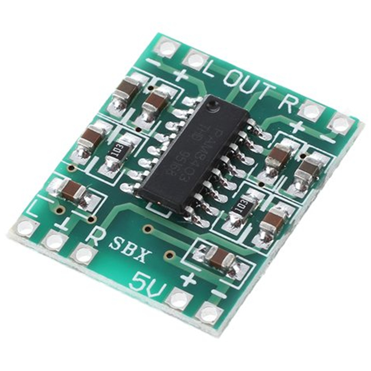 A51I 50 шт. PAM8403 аудио динамик плата усилителя звука модуль DC 5 В мини-плата усилителя мощности для стерео аудио класса D