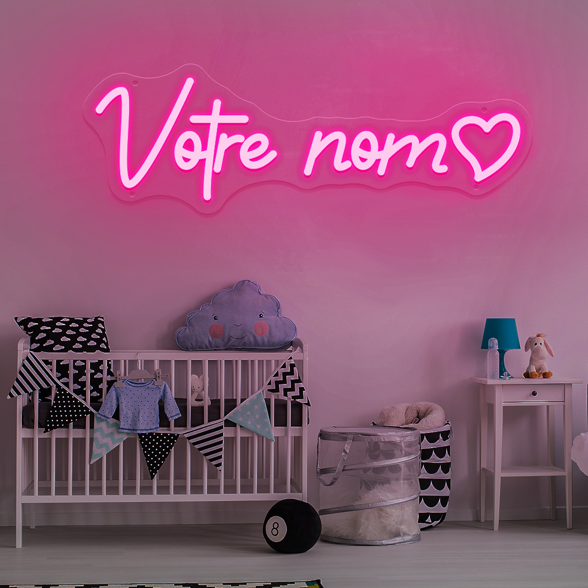 Nom personnalisé enseigne au néon personnalisé Led enseigne au néon veilleuse anniversaire mariage signes chambre décoration mur LED lampe au néon