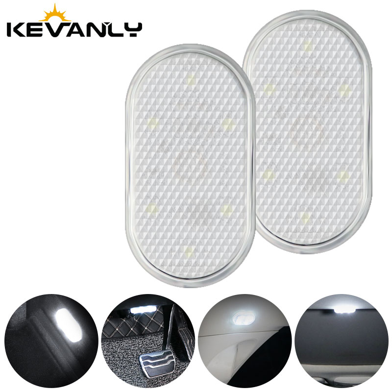 1/2/4Pcs Touch Sensor USB LED Interior light LED Lamp Car Ceiling Lamp Reading Light Car Decorations Roof Interior Lighting