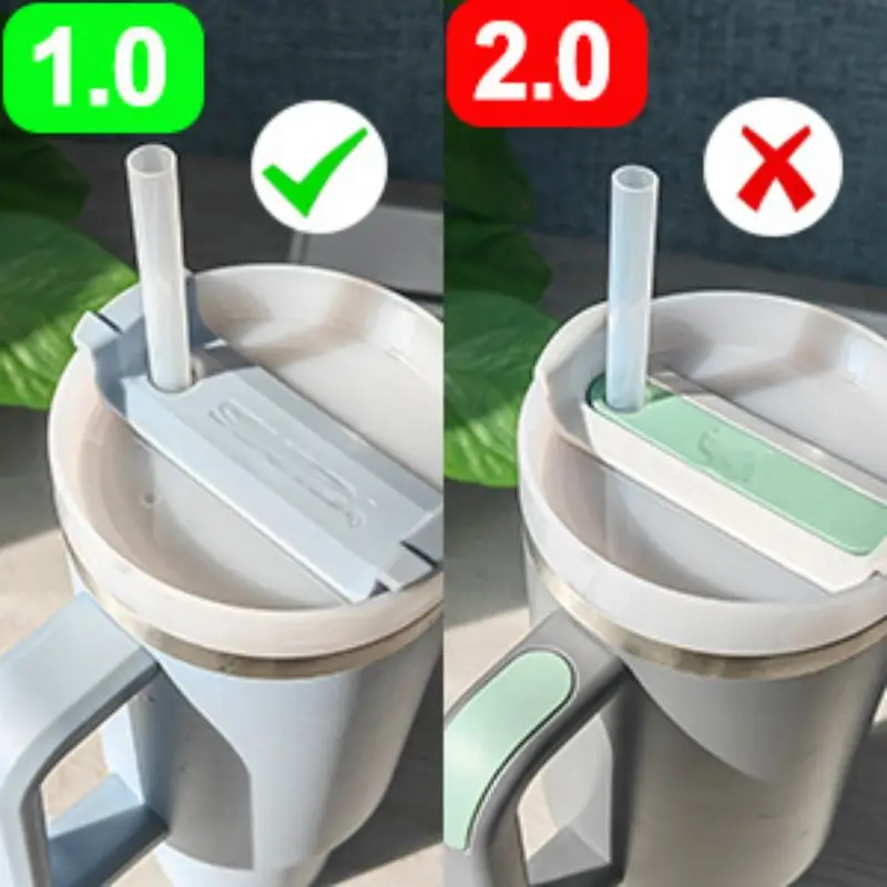 Vaso de silicona a prueba de derrames Compatible con Stanley Cup 1,0, 40oz/ 30oz, accesorios antifugas, juegos de tapones de 3/6