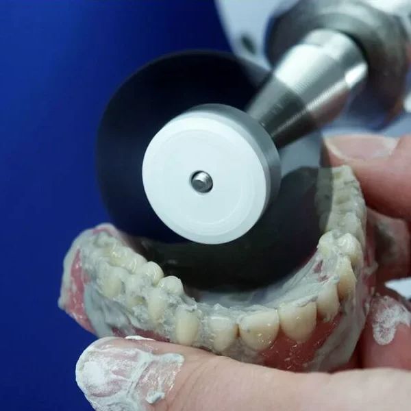 52mm 5-delige set Polijstborstel Zwart Bruin Haren Buffing Schurende Borstel met Geel Plastic Centrum Sieraden Gereedschap