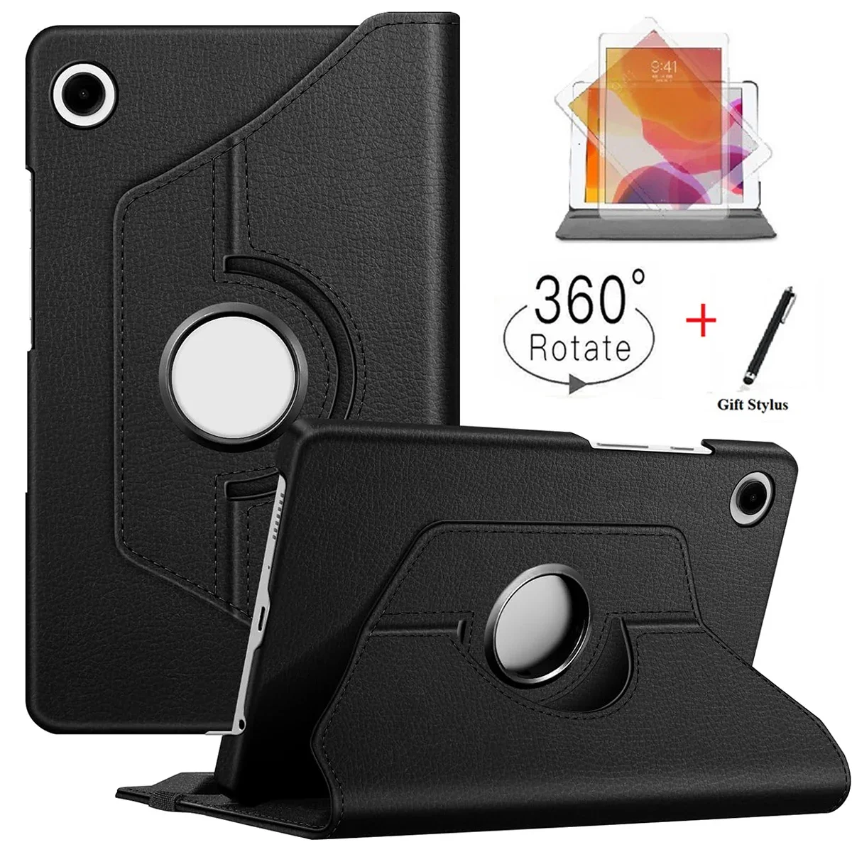 Funda giratoria para Samsung Galaxy 2023 Tab A9 SM-X115 8,7 pulgadas Tablet Galaxy Tab A9 Plus 11 pulgadas X210 Coque PU Funda de cuero con soporte