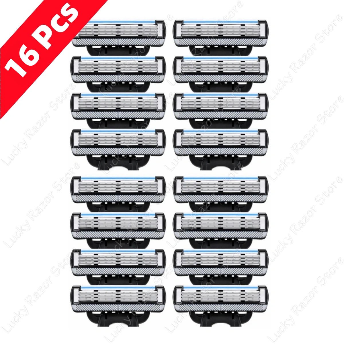 New Stainless Steel Blade Sharp 3 Layer Safety Razor for Gillette Mach 3 Manual Razor Blades Replacement Refills Blades