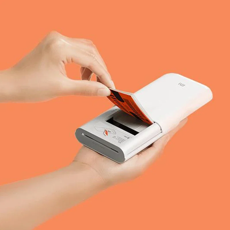Original Xiaomi ZINK Pocket เครื่องพิมพ์กระดาษ Self-กาวพิมพ์ภาพ 50 ชิ้นแผ่น Xiaomi 3 นิ้ว Mini Pocket Photo เครื่องพิมพ์