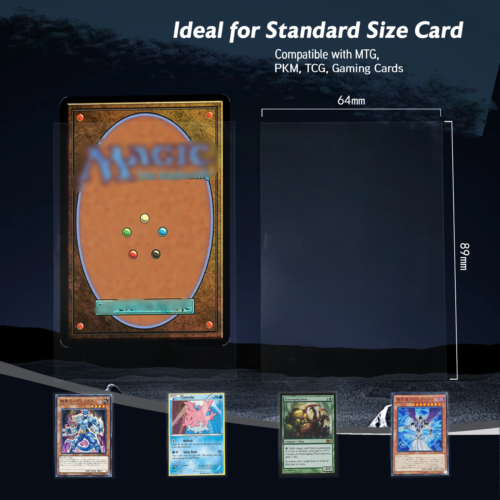 トップローディングボードゲームスリーブカード,クリナーカードスリーブ,完璧なマウンテンバイクゲーム,ygo,200枚