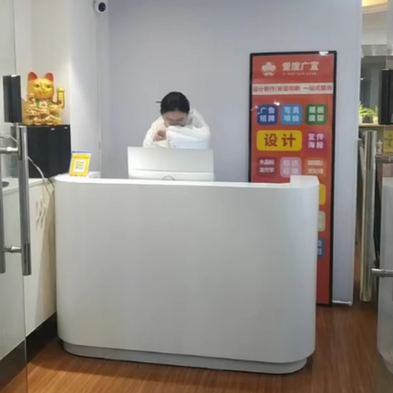 Organizadores Mesas de recepção da empresa Loja moderna Bar de beleza Mesas de recepção de restaurante de luxo Mesa executiva Móveis da moda