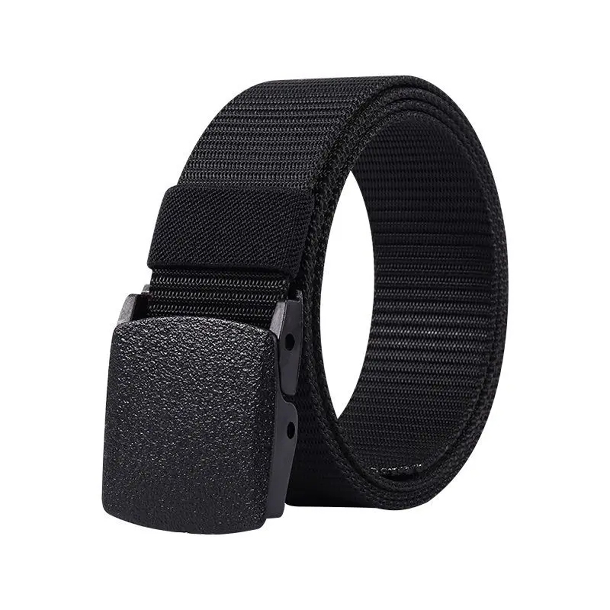 Canvas belt, men's and women's belt, toothless and perforated automatic buckle, casual jeans, outdoor belt