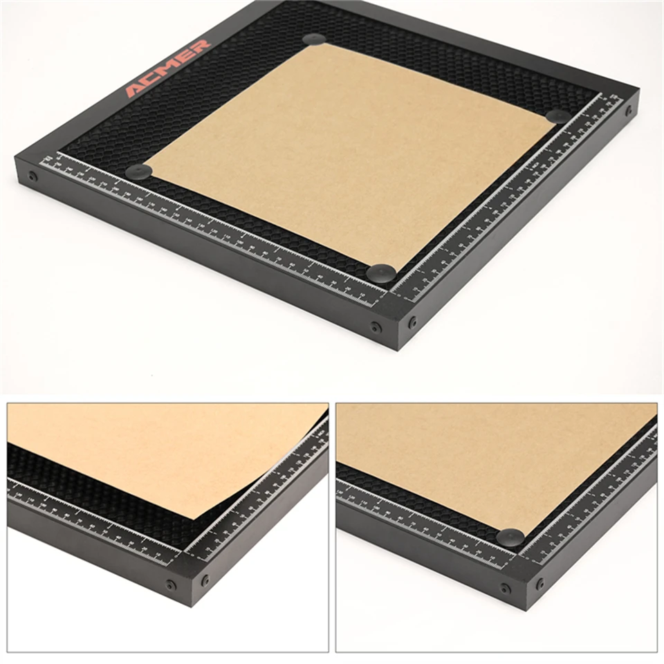 Mesa de trabalho em favo de mel para corte a laser ACMER 300x3 0/400x4 0/440x440/500x500x22mm Placa em favo de mel para máquina de corte a laser