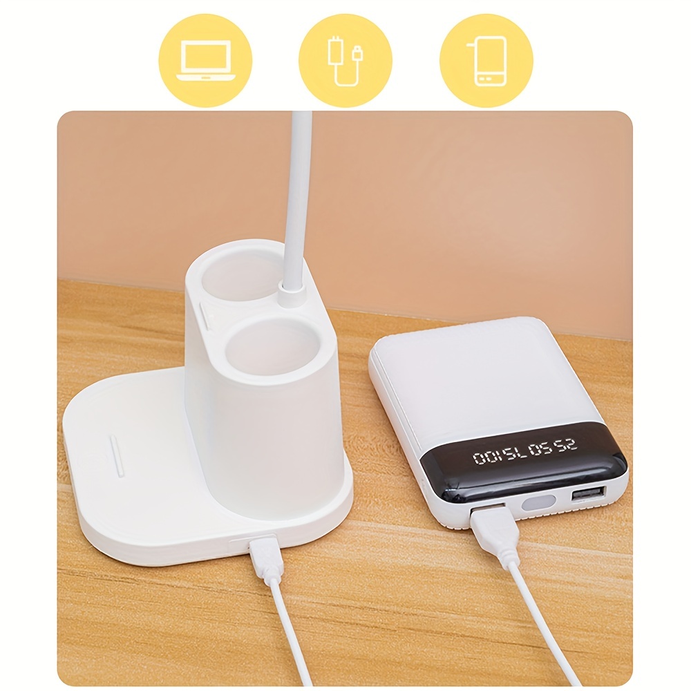 Lampe de bureau aste avec gradation en continu, protection des yeux, étude, dortoir, écriture, lecture, chambre à coucher, lampe de chevet, autonomie de la batterie 3800