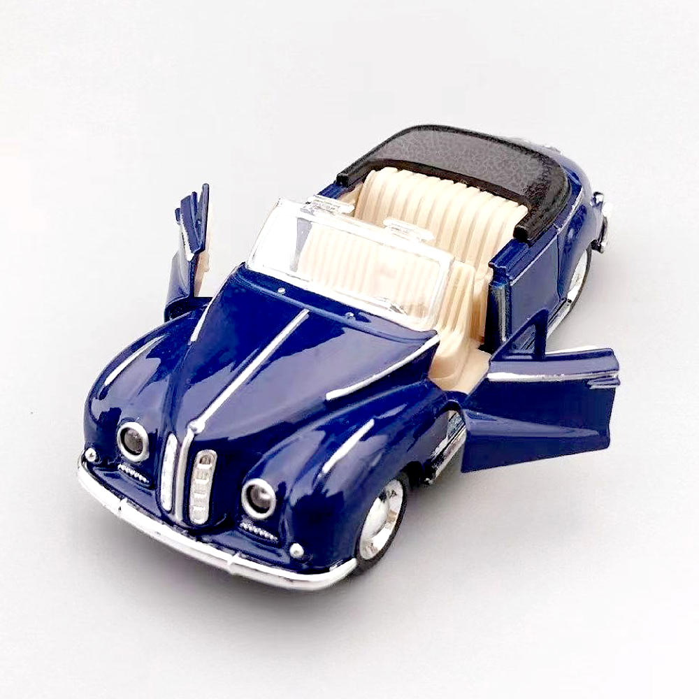 1:32 liga diecastabriolet modelo de carro vintage clássico puxar para trás carro em miniatura réplica de veículo para coleção decorar presentes criança