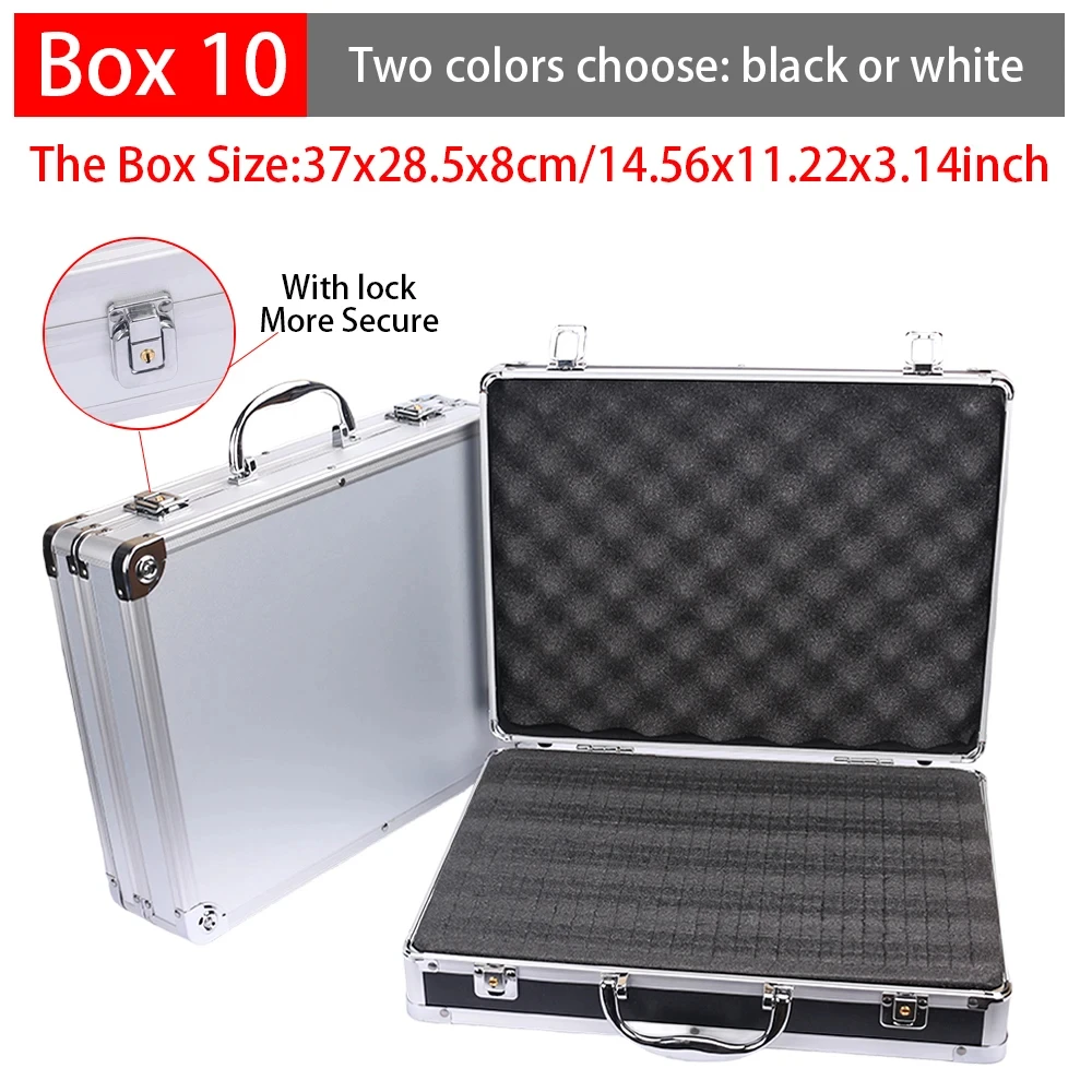 Valigetta degli attrezzi in lega di alluminio Scatola per kit per veicoli da esterno Attrezzatura di sicurezza portatile Custodia per strumenti Valigia Attrezzatura di sicurezza esterna