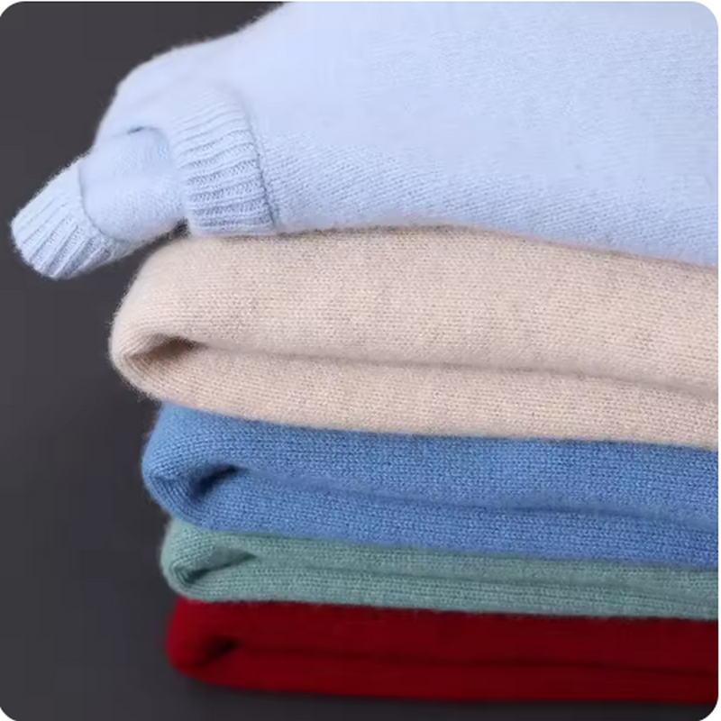 Hot Koop Kasjmier Heren Trui O-hals Gebreide Truien Lange Mouw Mannelijke Trui Zachte Warme Wollen Mode Kleding Big Size