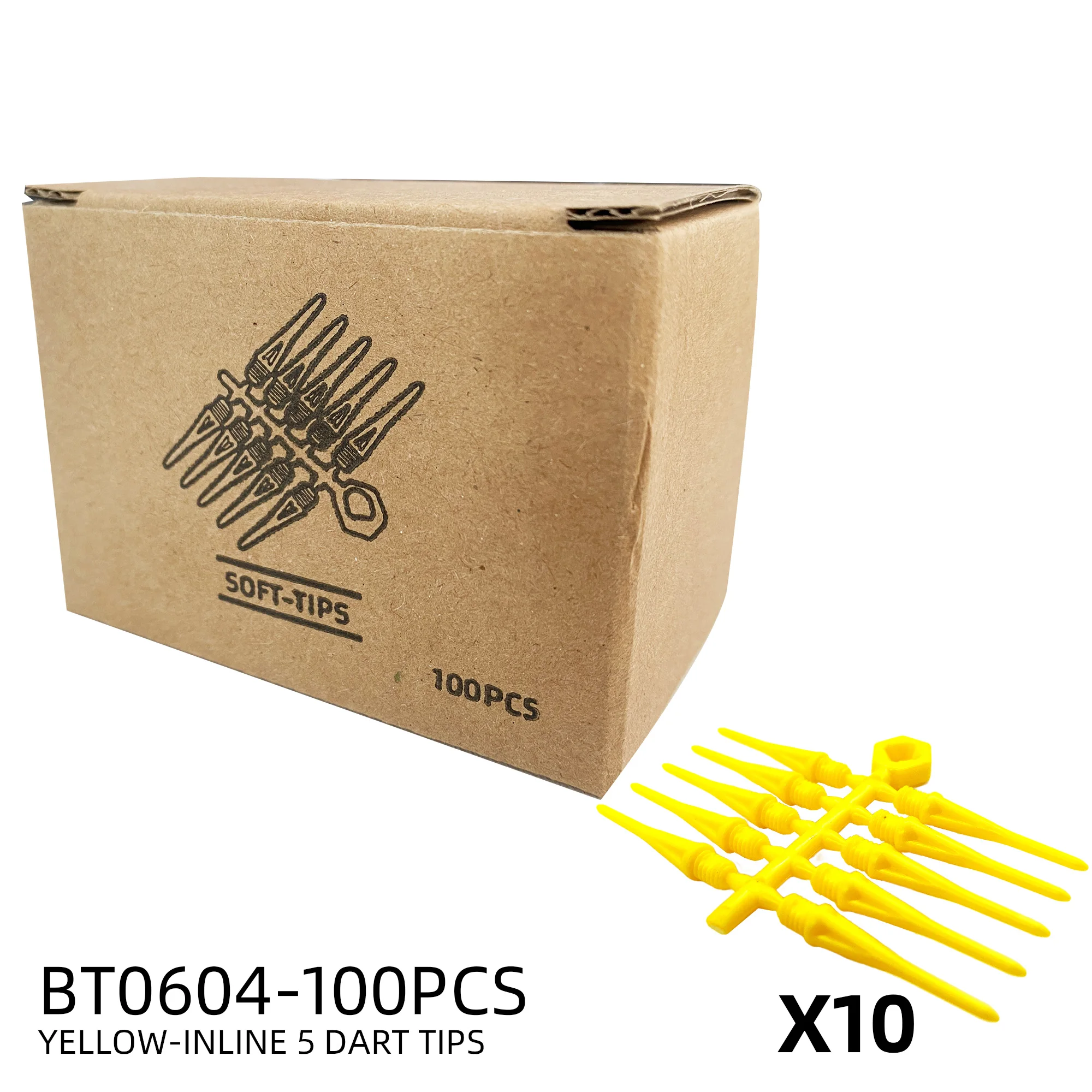 WEDARTE 50pcs kit de clé à pointe de fléchette souple 2BA pour accessoires de fléchettes électroniques à pointe en plastique souple, pointes de fléchettes avec un kit d'outils