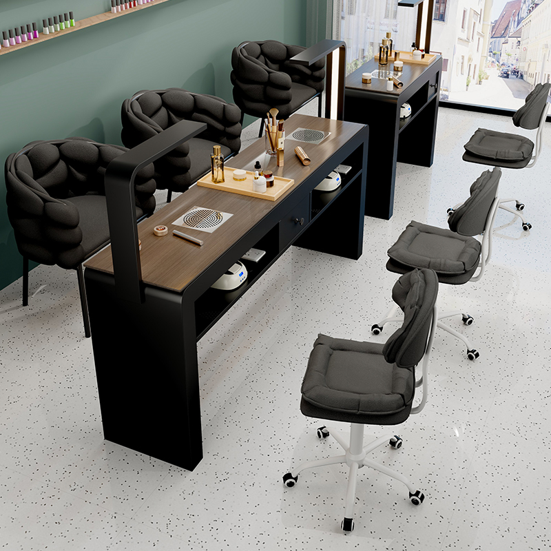 Luxury Manicure Nail Table Portable Modern Professional Equipment Nail Desk Design Simple Meuble Onglerie Salon Furniture