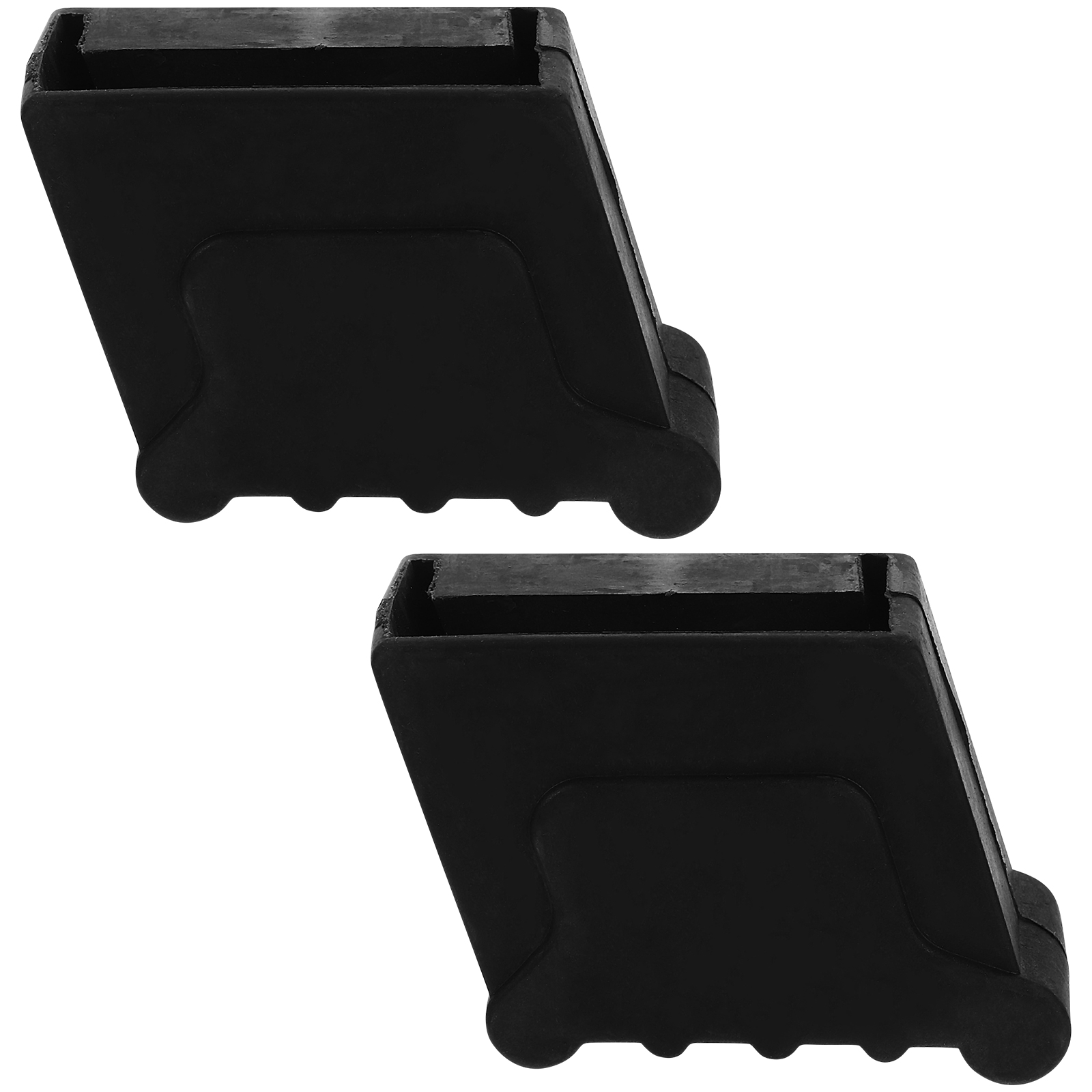 2pcs บันไดเท้าครอบคลุม Anti SLIP แผ่นกันชนหนายางเปลี่ยนฟุตสําหรับวิศวกรรมในครัวเรือนเสถียรภาพความปลอดภัย