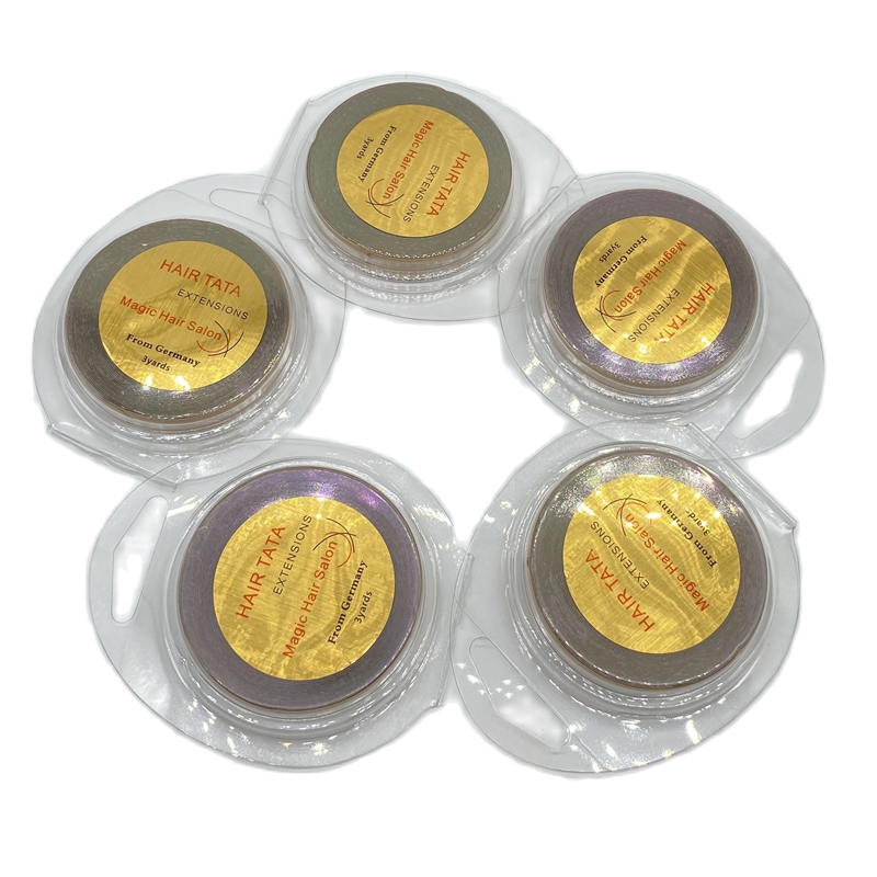 3 Yards TATA Haarverlängerungsband. Doppelseitiges Klebeband, Haarverlängerungs-Stützband für Bandhaar, Breite 0,8 cm/1,0 cm