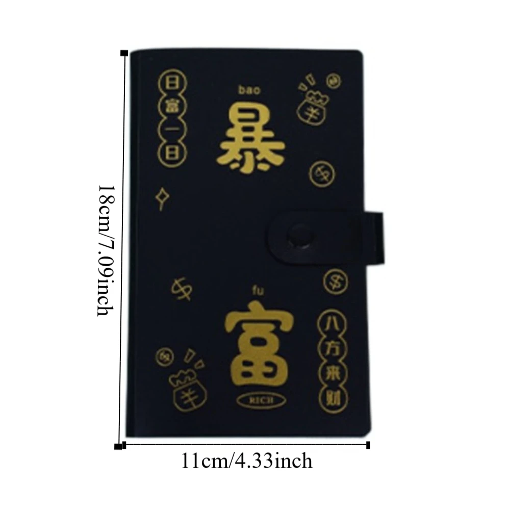 Plastic Saving Money Binder Portable 50Sheets Envelopes Saving Challenges Account Book Storage Wallet Planner Organizer